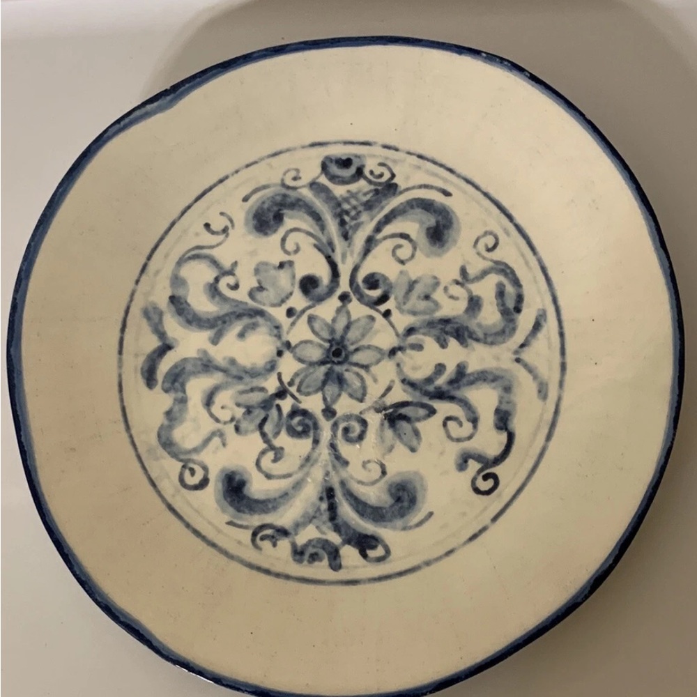 Sur La Table salad‎ plate 8 3/4” china dinnerware handcrafted in Italy